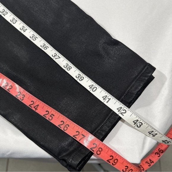 NEW $185 GOOD AMERICAN [ PLUS 24‎ ] Good Legs Coated Skinny Jeans in Black - Picture 16 of 16